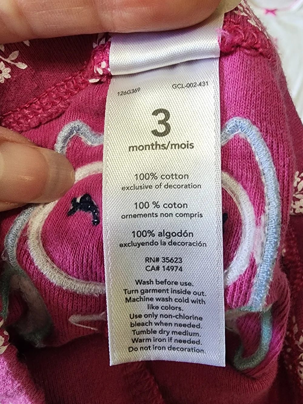 Carter's 3M White Owl Onsie.